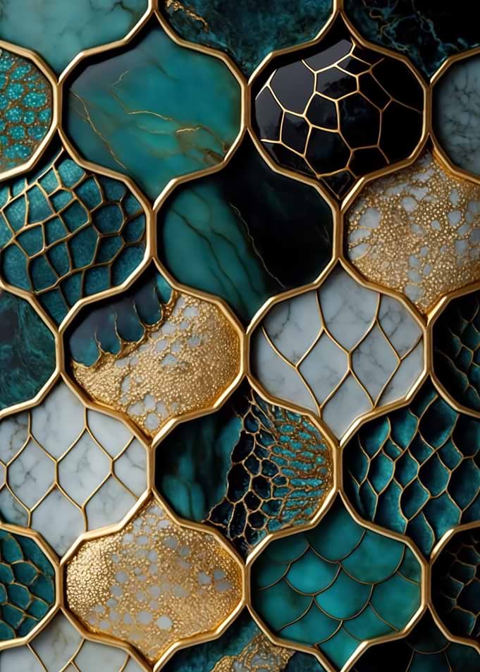 Dragon Scale Pattern Art