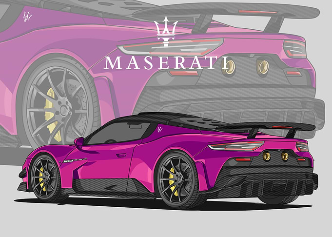 maserati mc20 purple