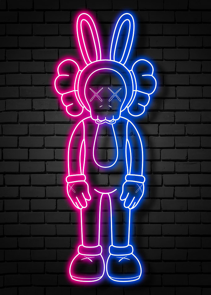 neon kaws