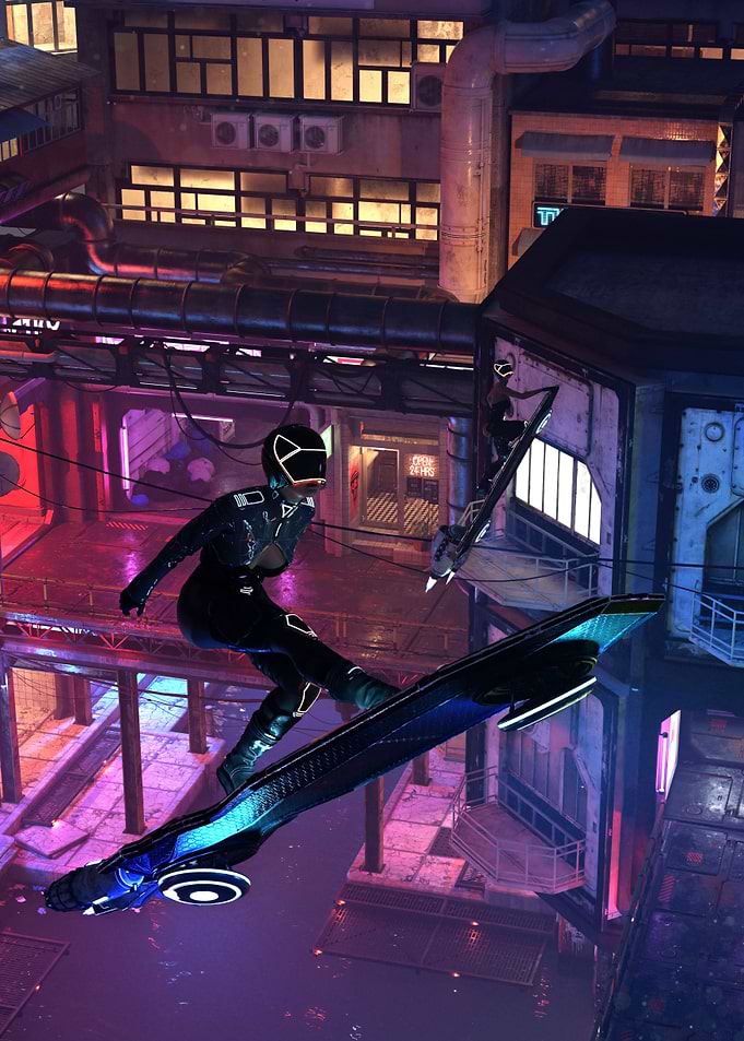 Neon city Surf