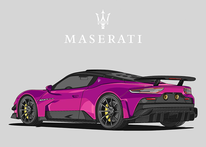 maserati mc20 purple
