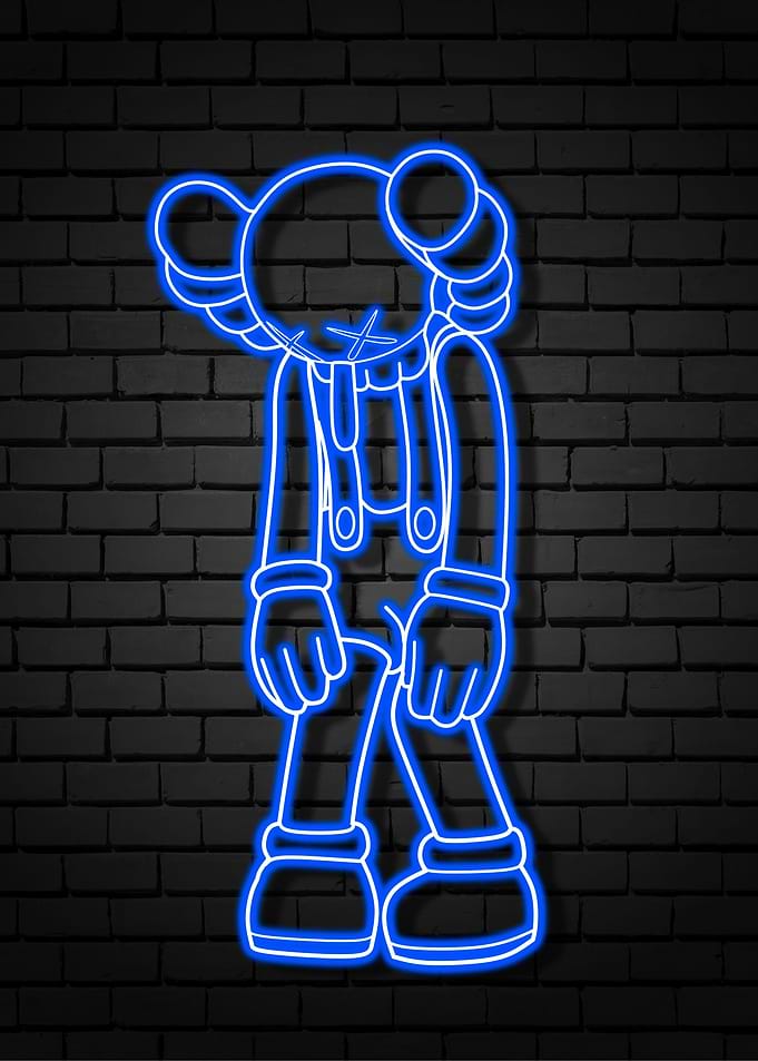 neon kaws
