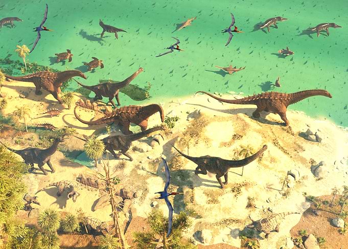 Dinosaur herd