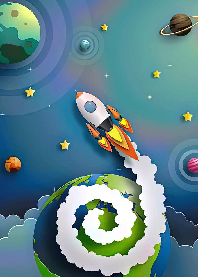 Space Paper Art