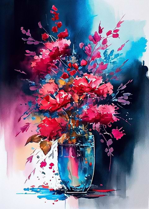 Floral art — metal poster wall art