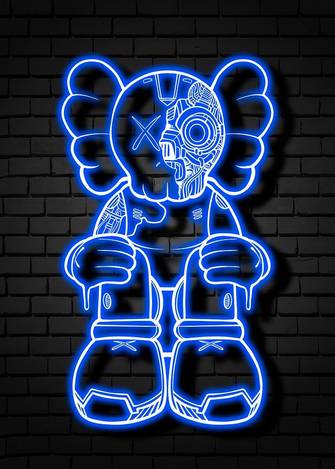 neon kaws