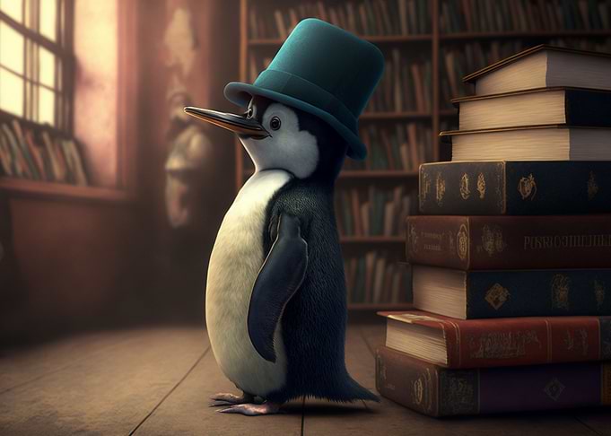 library penguin