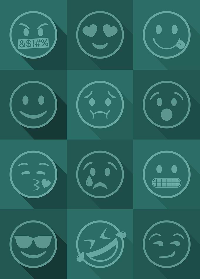 Emoji Expressions Teal