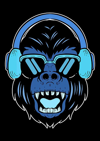 80s Gorilla Disc Jockey G