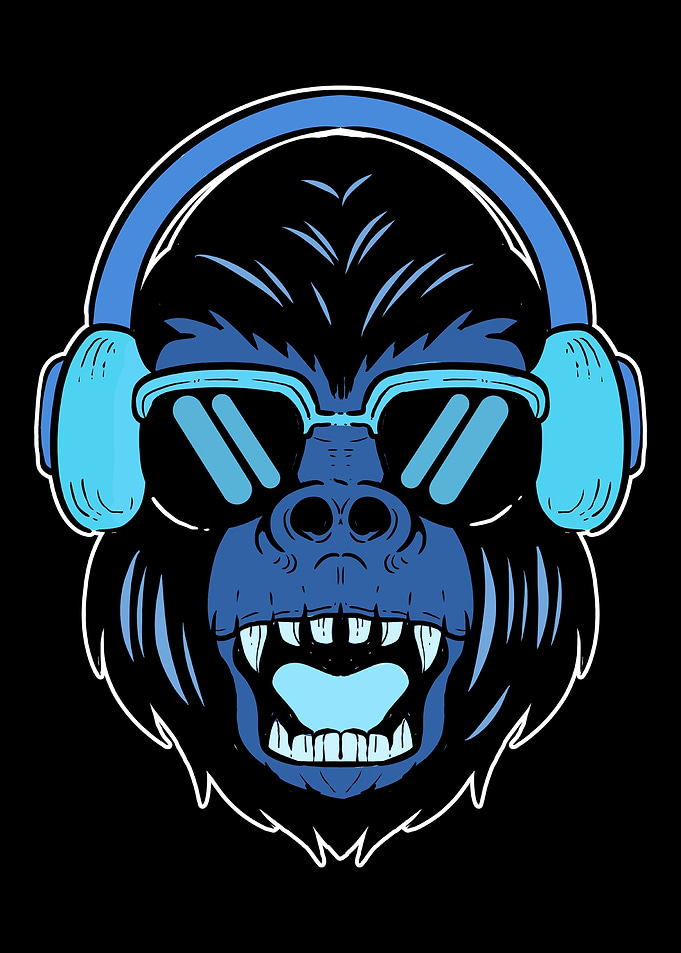 80s Gorilla Disc Jockey G
