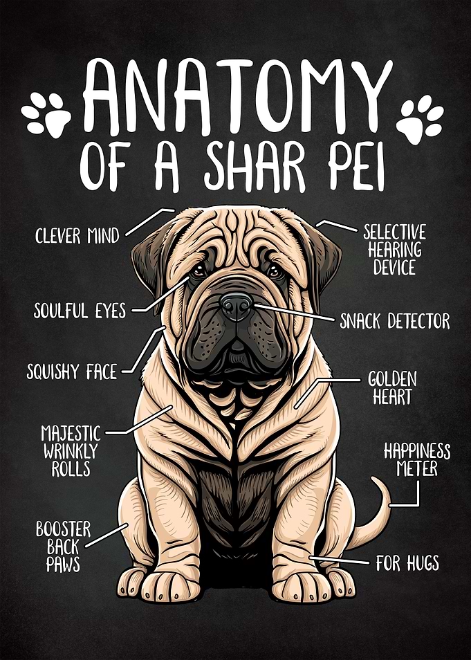 Shar Pei Anatomy Dog