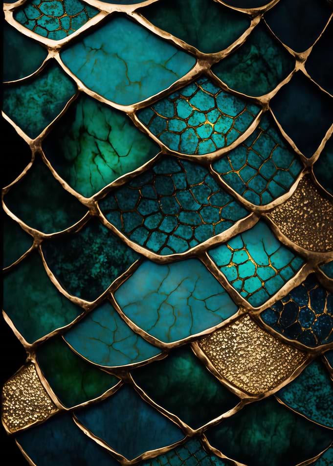 Dragon Skin Kintsugi Art
