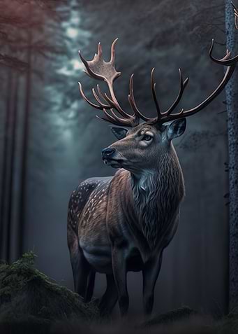 neon deer