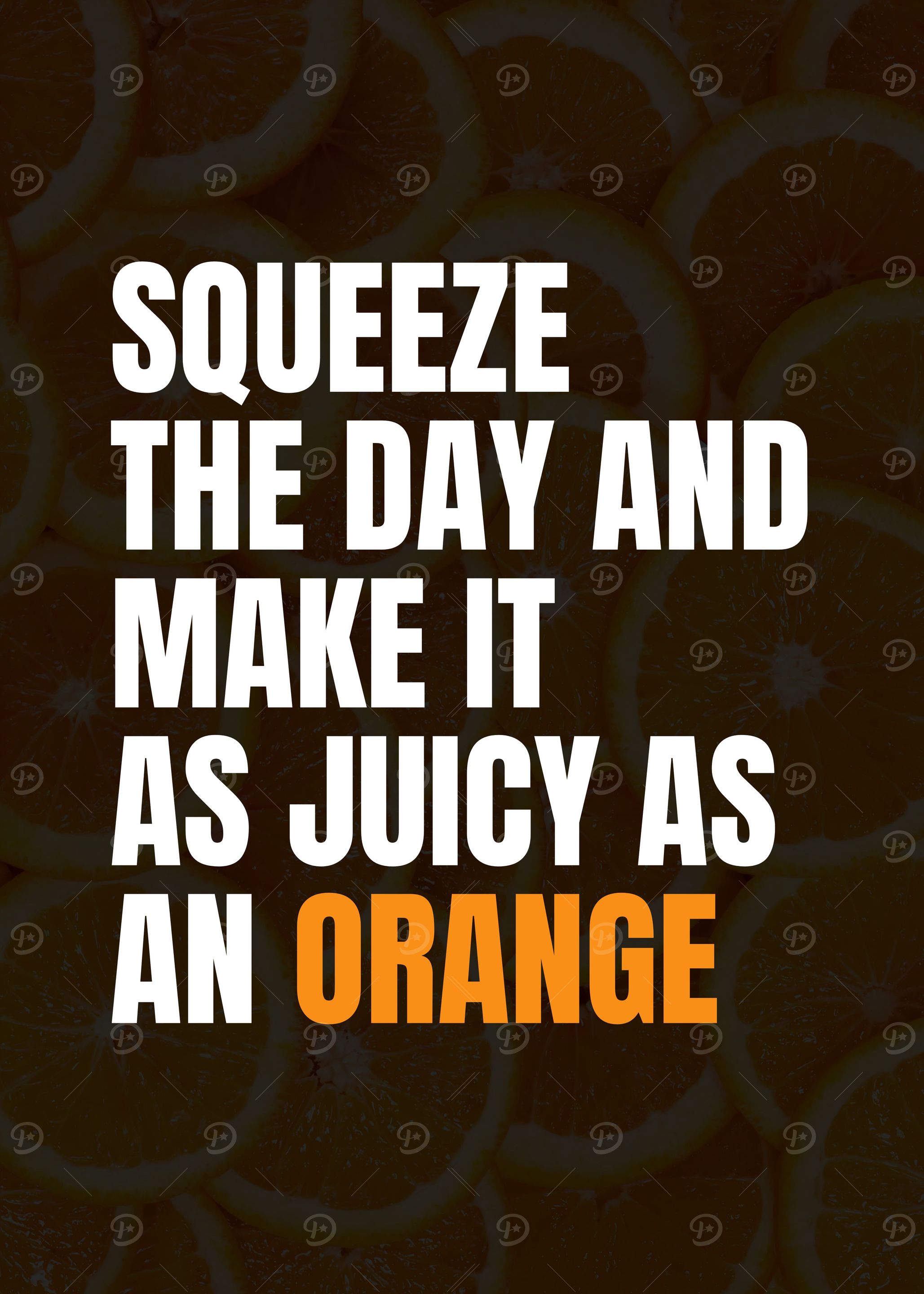 Inspirational Orange Quote