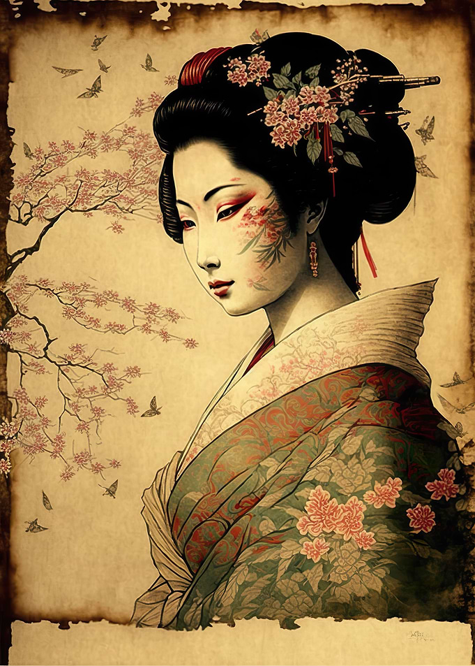 Cherry Blossom Geisha