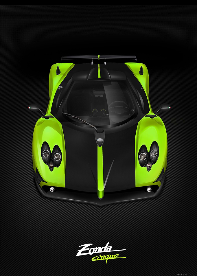 Pagani Zonda Cinque Green