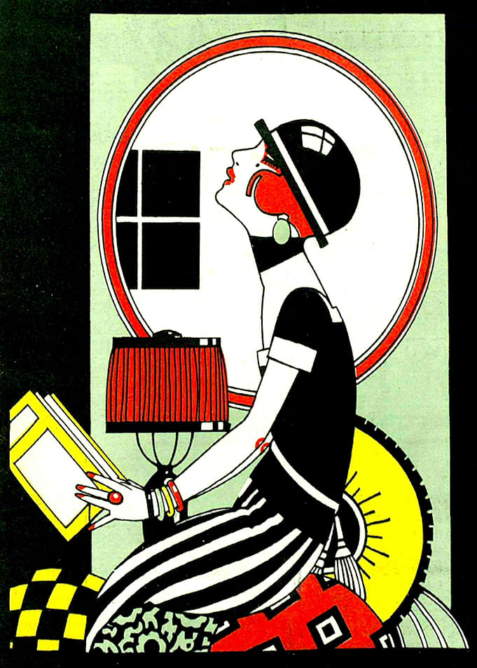 1920s Clever Flapper Girl
