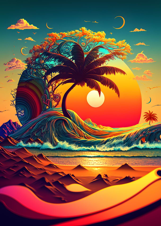 Psychedelic Shoreline