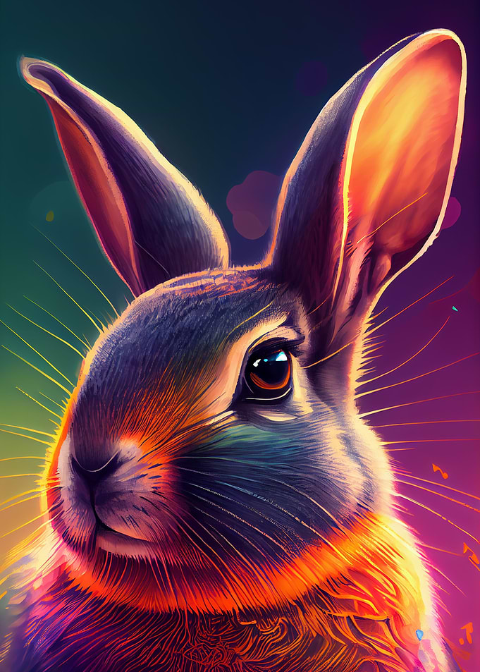 Rabbit Colorful