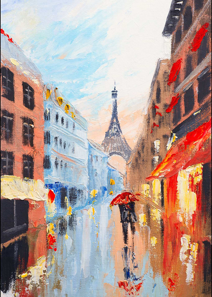 paris oil painting