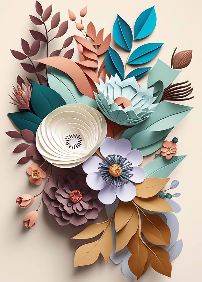 Flowers paper craft