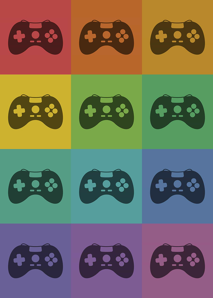 Video Game Controller Art