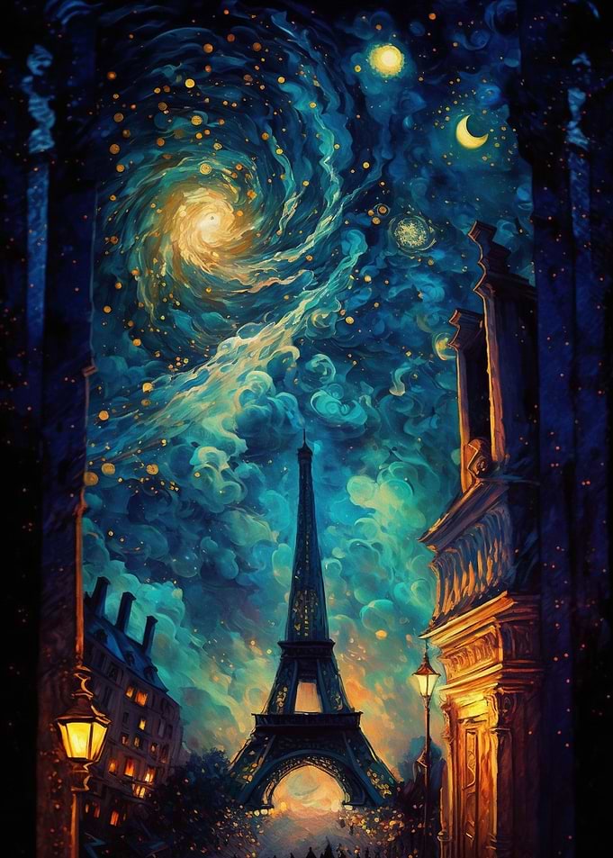 paris oil painting