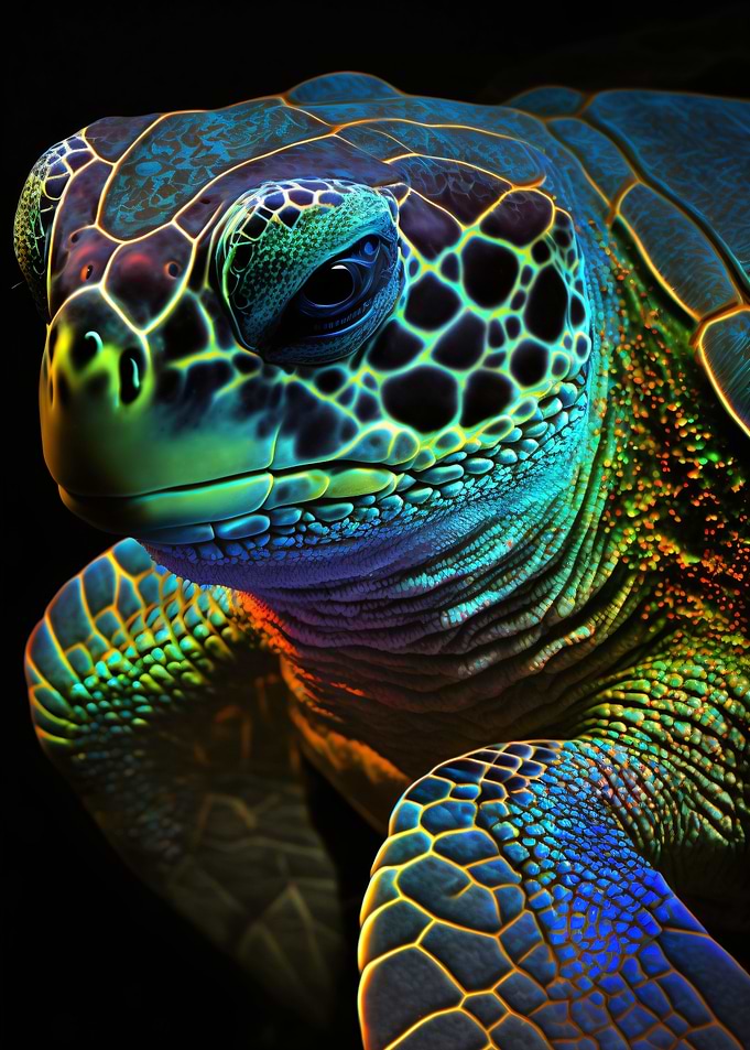 neon turtle 2