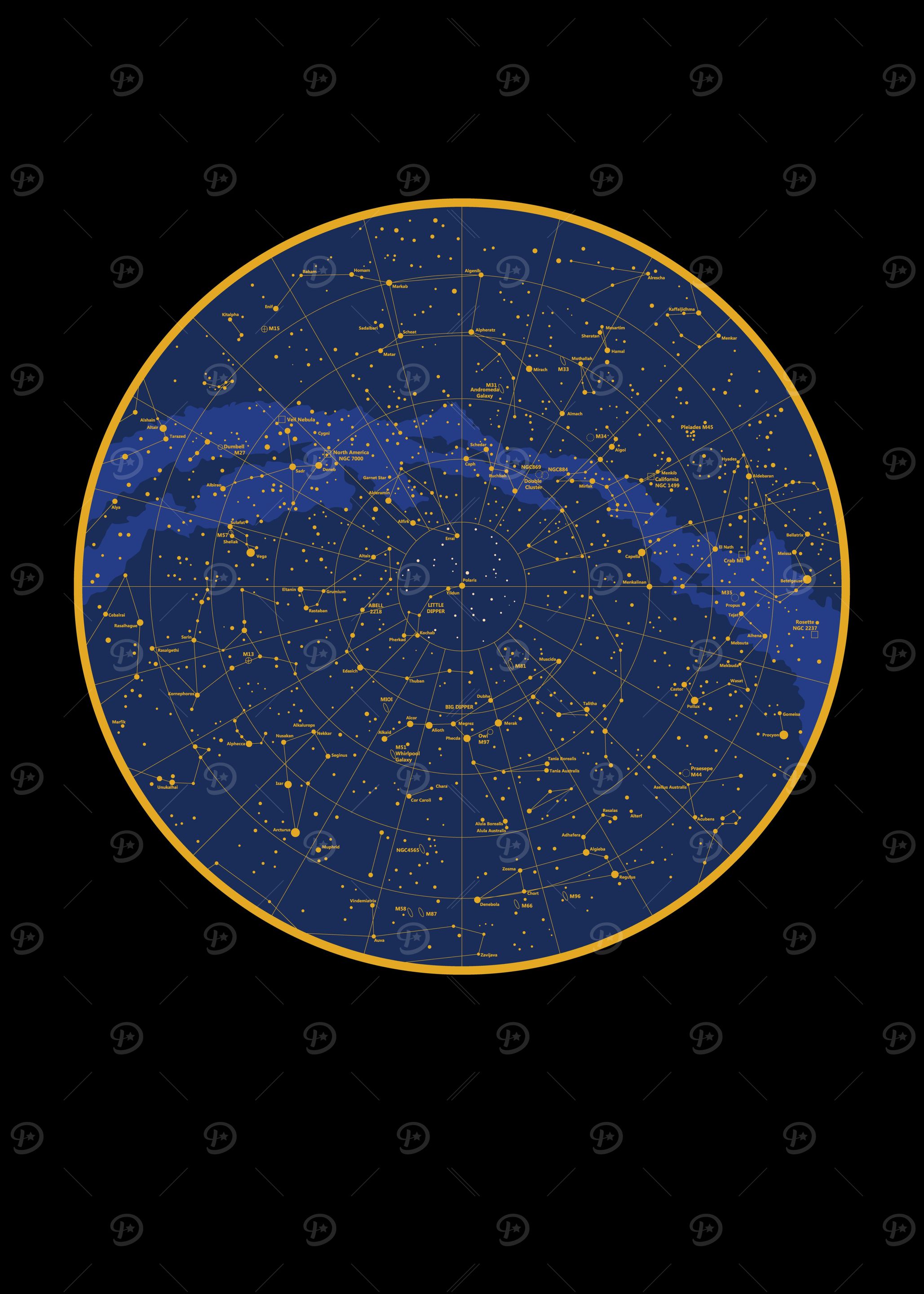 Star Map Planets Astronaut