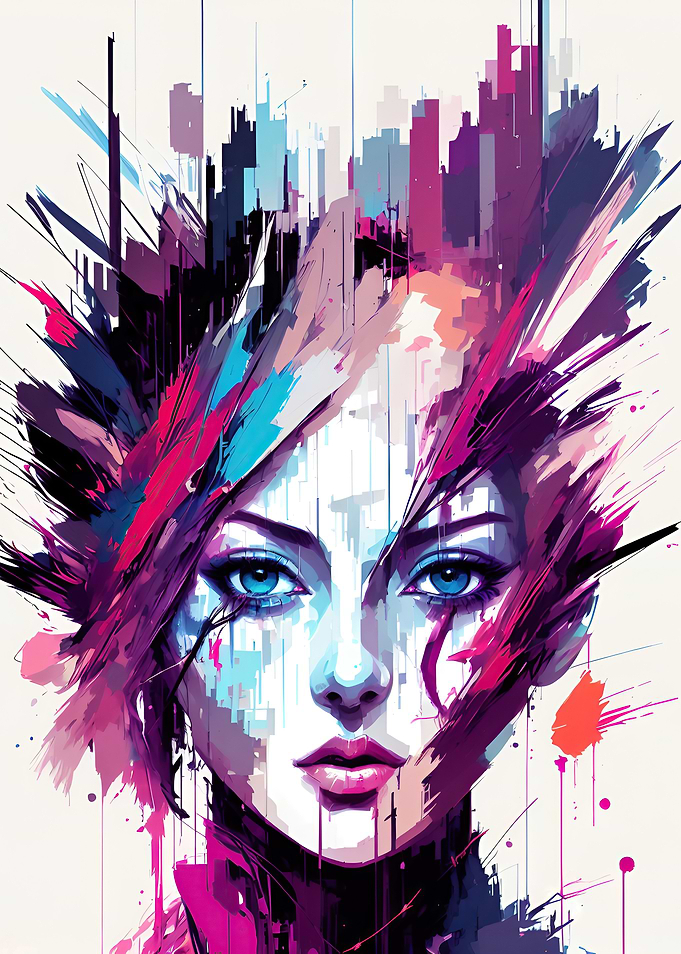 abstract portrait