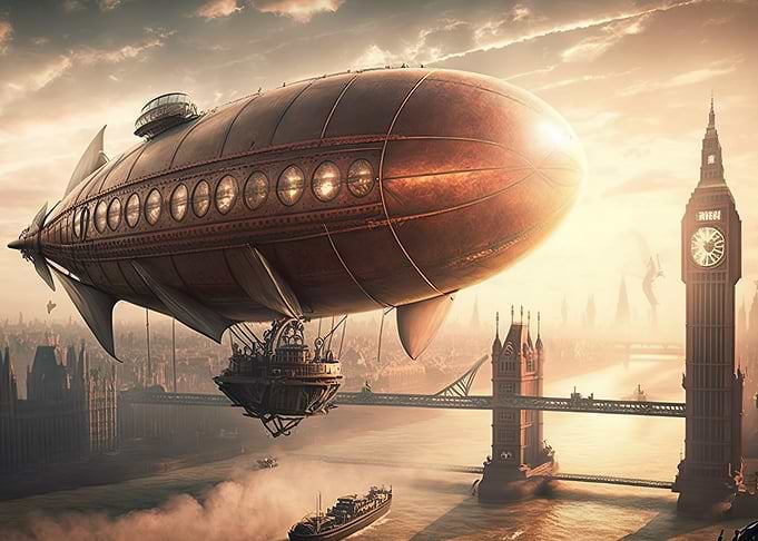 Steampunk Airship London