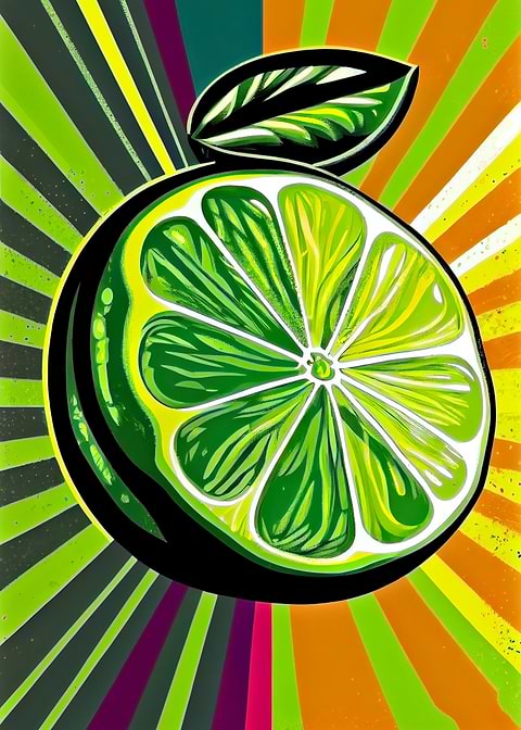 Tangy Twist — kitchen metal wall art