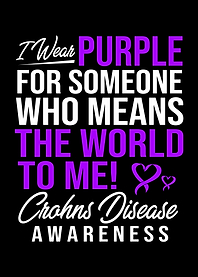 I Wear Purple Crohns