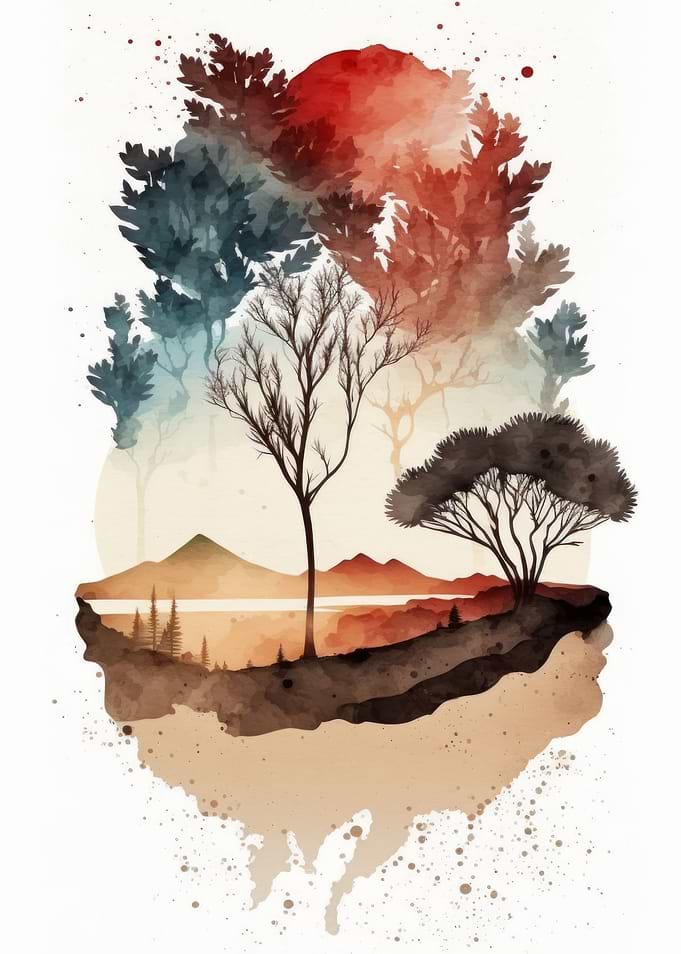 Watercolor Naturescape