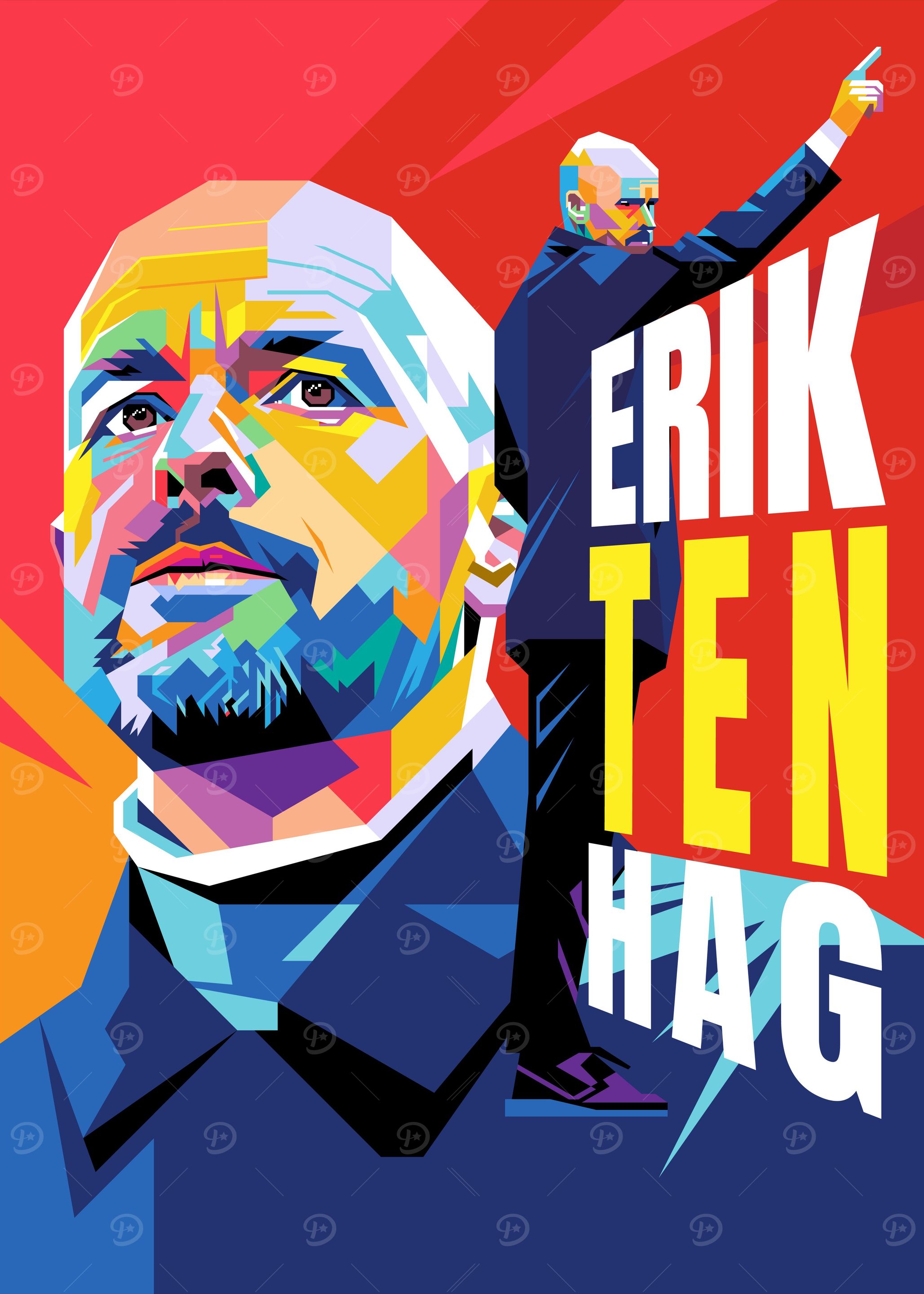Erik 10 Hag Pop Art