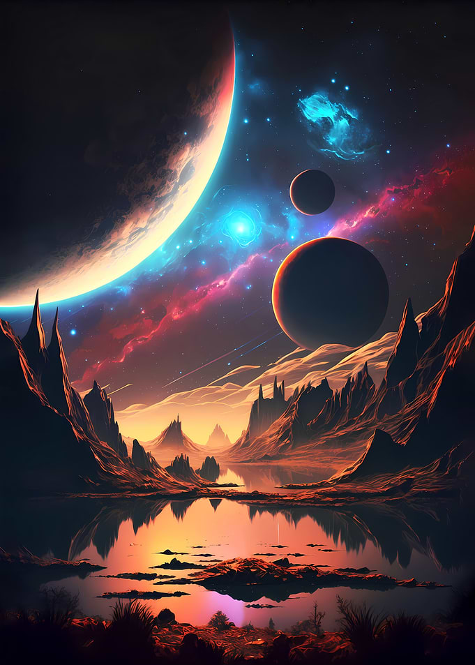 Galactic Beauty Landscape