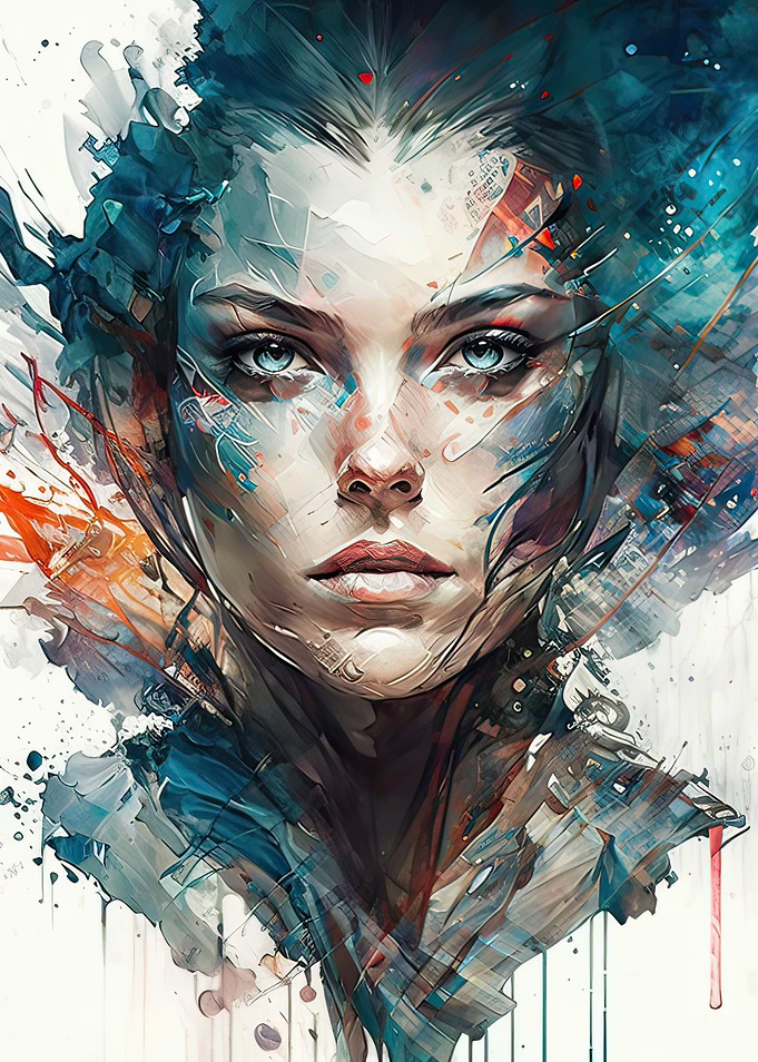 cyberpunk portrait