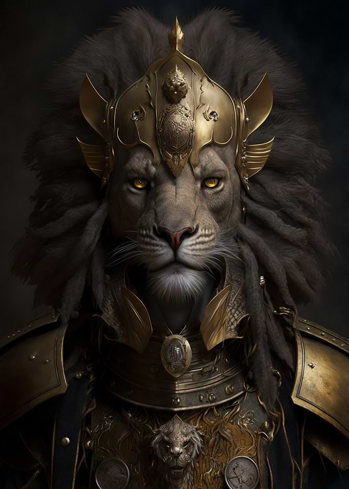 Portrait of a Lion