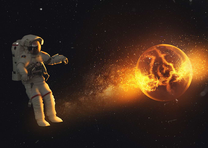 Astronaut in space