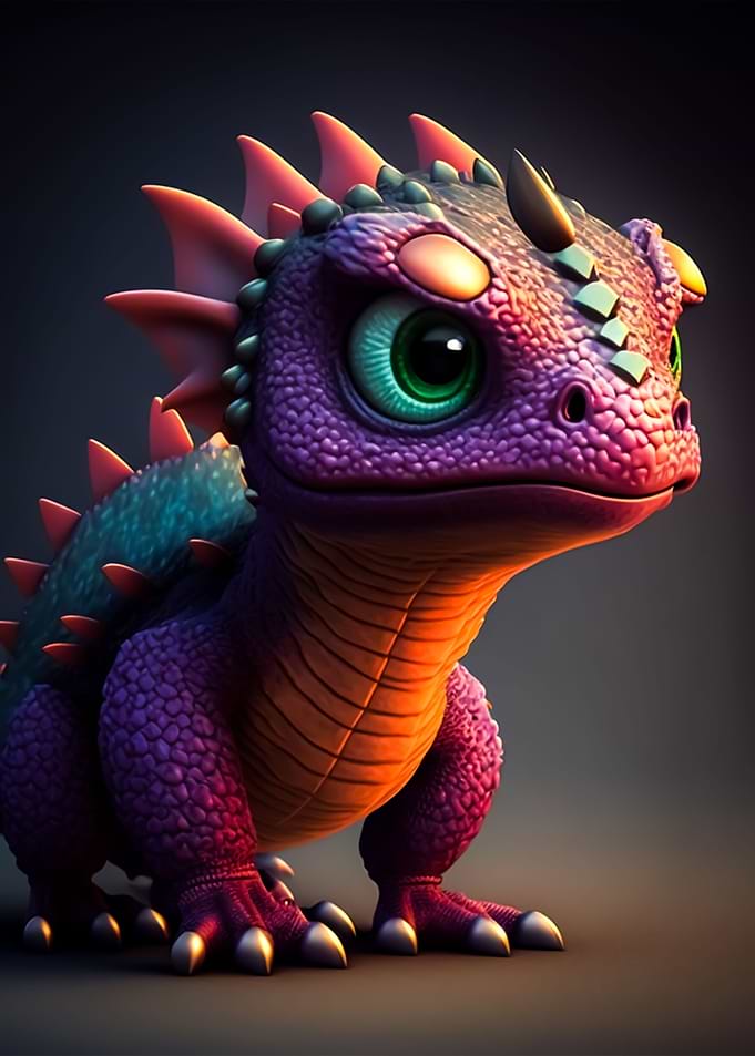 cute baby dragon
