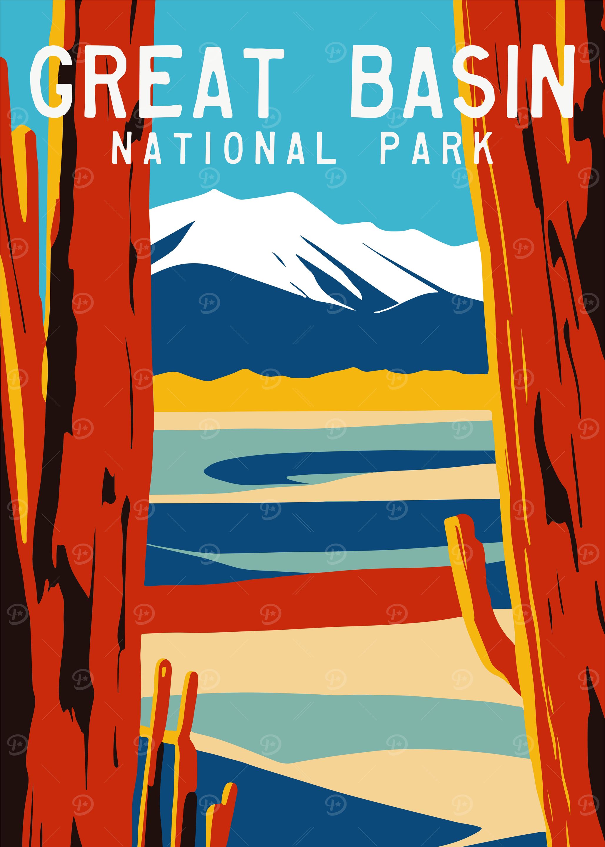 Great Basin Travel Poster