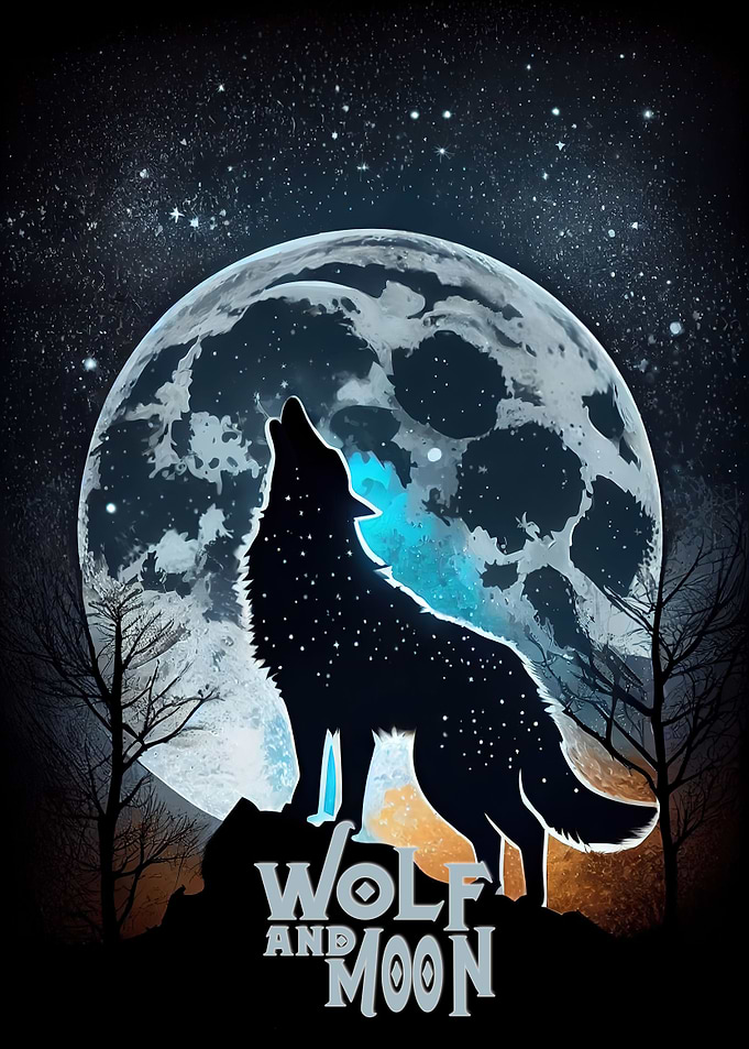 Wolf and Moon V1