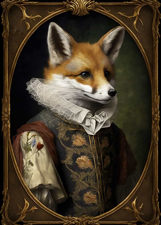 Fox Vintage Portrait