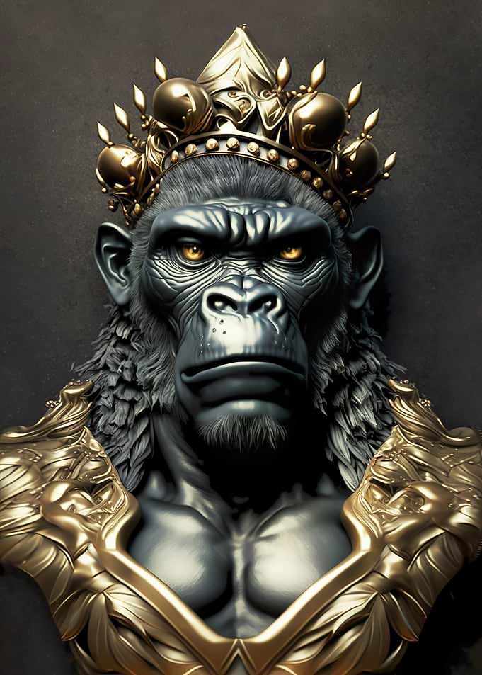 King Gorilla Art Deco
