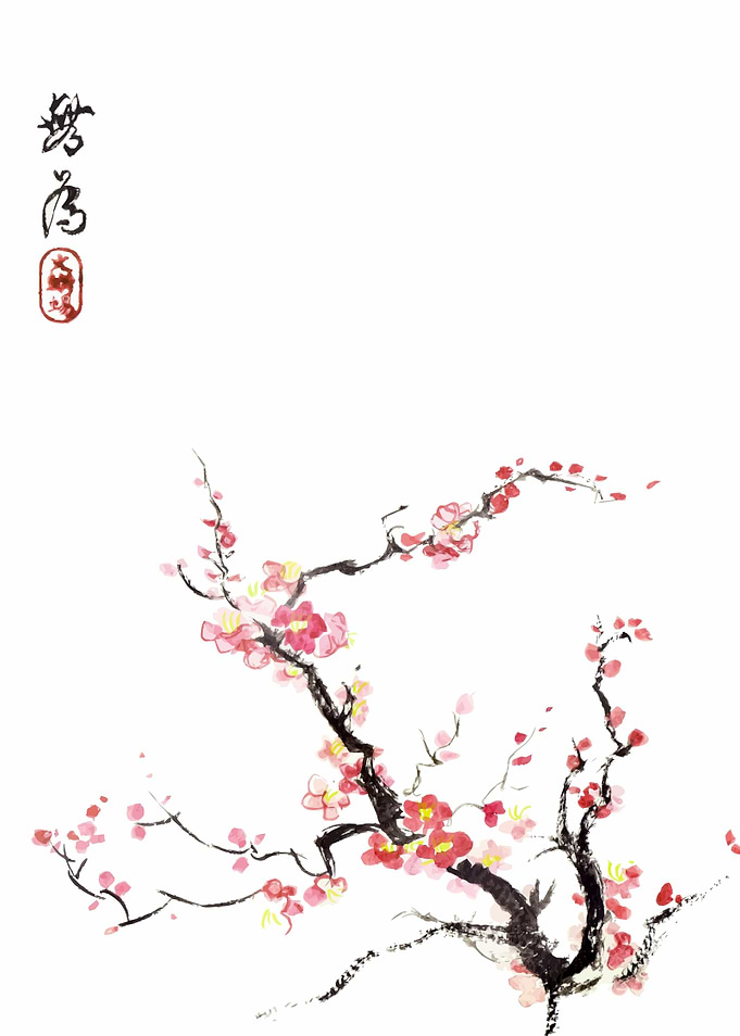 Japanese Sakura Painting