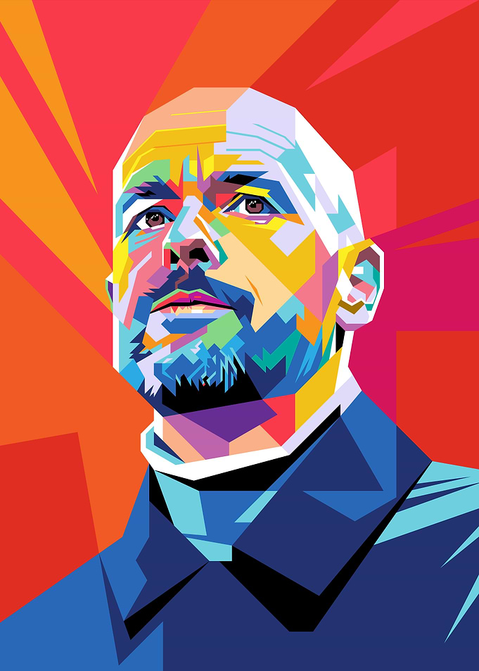 Erik Ten Hag Pop Art