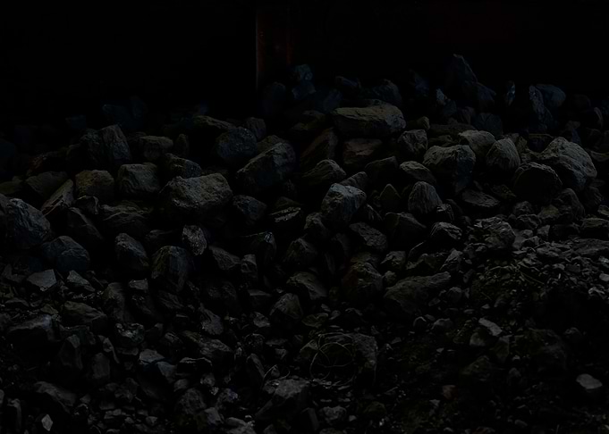 Coal black inside tender o