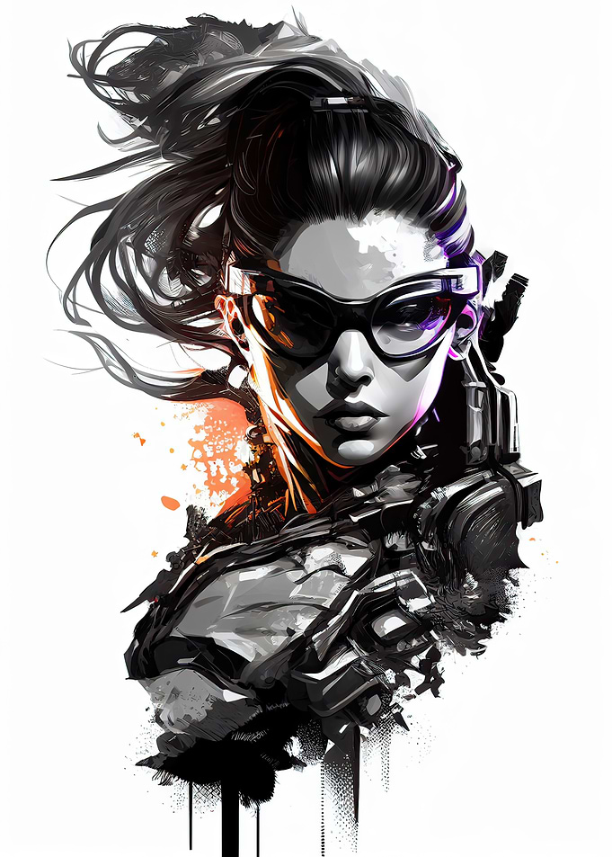 Cyberpunk portrait
