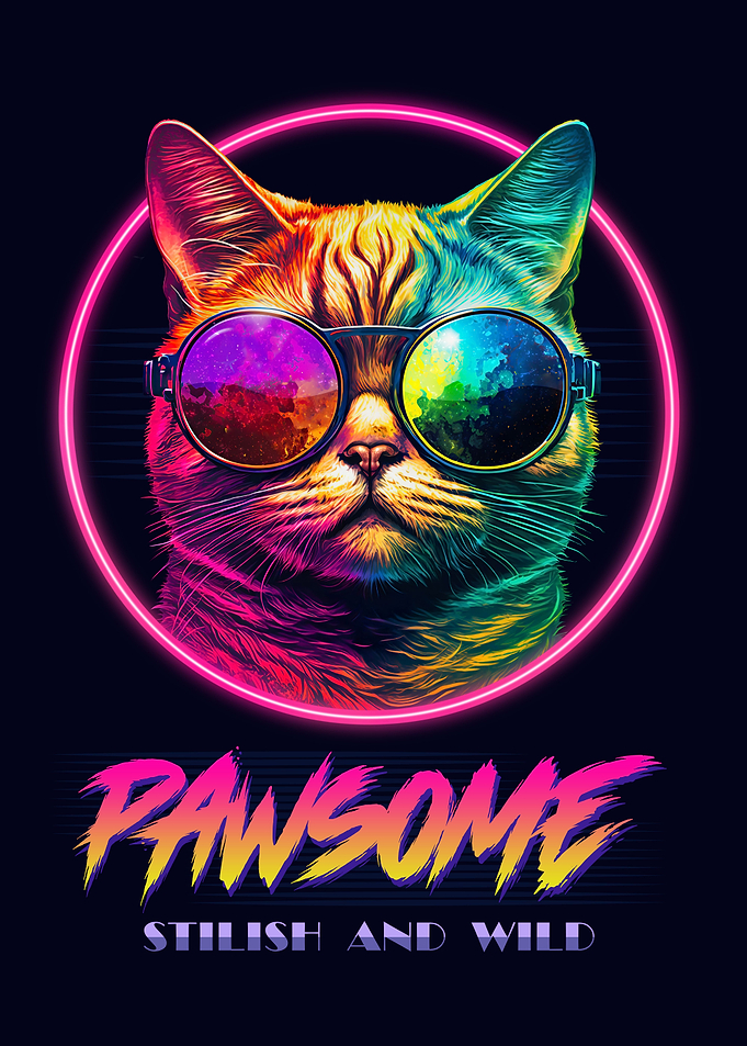 Pawsome Cat With Glasses