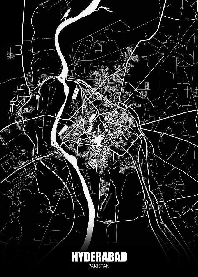 Hyderabad Pakistan Map